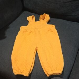 Vibrant Yellow Kids Overalls